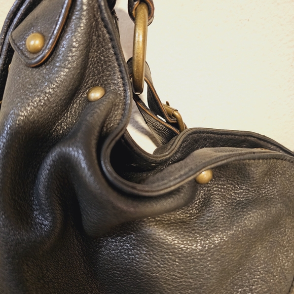 7 for all MANKIND Dk.Gray Dist. Studded Leather Handbag - Picture 7 of 12